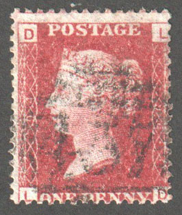 Great Britain Scott 33 Used Plate 94 - LD - Click Image to Close